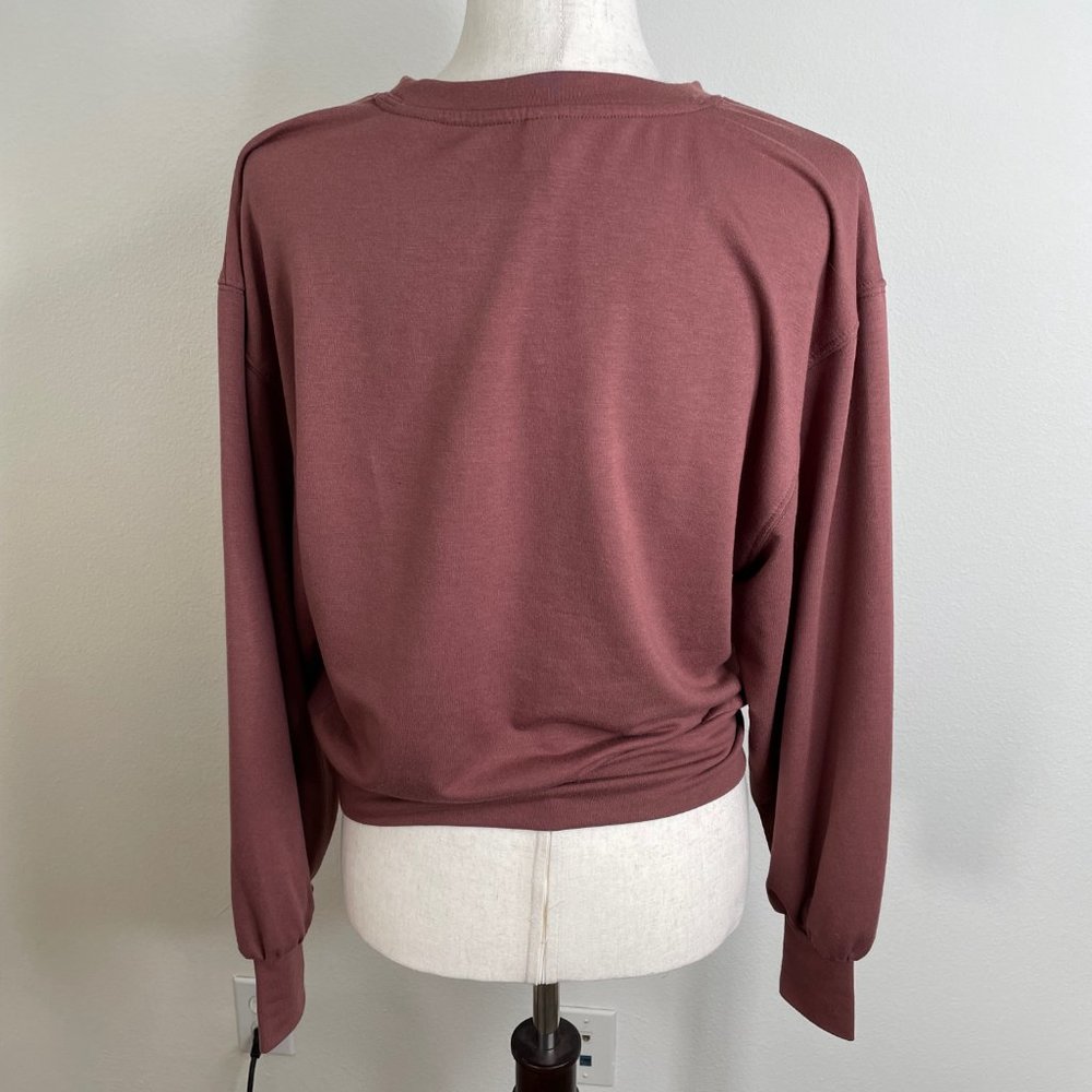 Gentle Fawn Ava Pullover Crop Top Auburn Soft Balloon Sleeve Knit - Picture 8 of 12